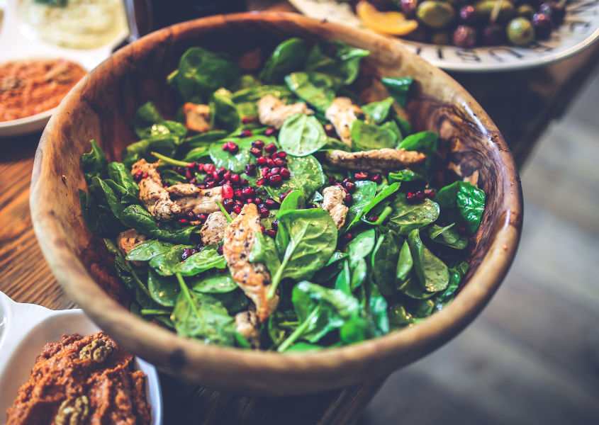 turkey spinach salad